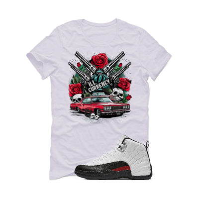 Air Jordan 12 “Red Taxi” | illcurrency White T-Shirt (Vintage Illcurrency)
