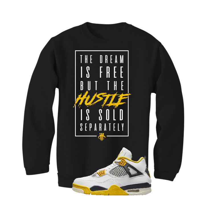 Air Jordan 4 WNNS “Vivid Sulfur” | illcurrency Black T-Shirt (DREAM IS FREE)