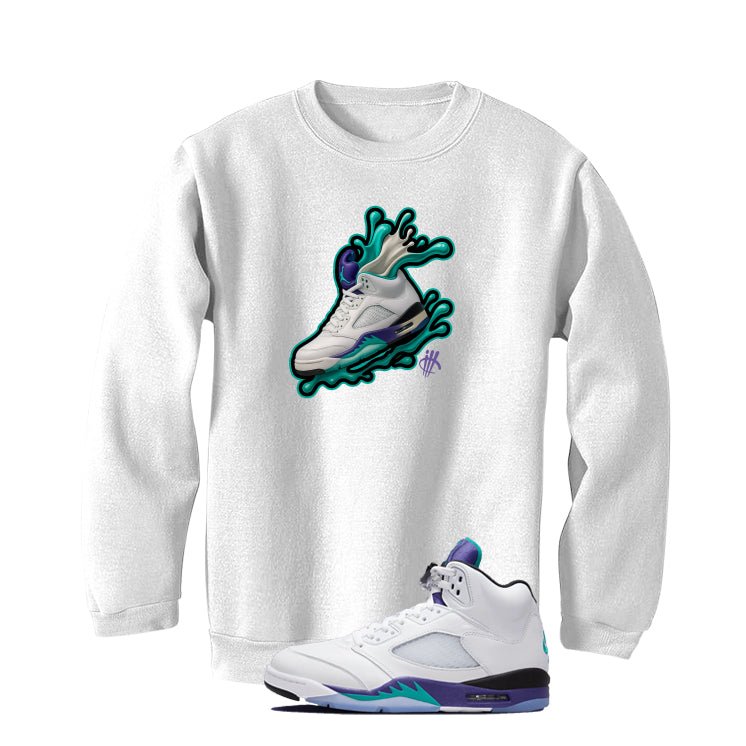 Air Jordan 5 OG Grape White T-Shirt (Splash Shoe)| illcurrency
