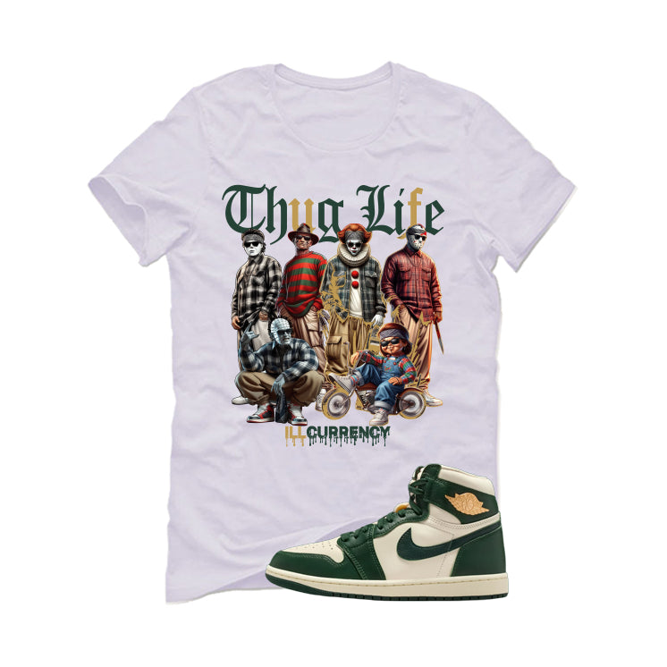 Air Jordan 1 High OG WMNS Fir Matching T-Shirt, Sweatshirts & Hoodies White T-Shirt (Thug Life Halloween)| illcurrency