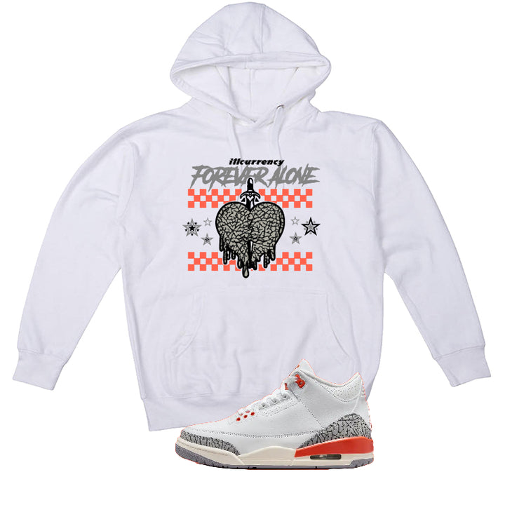 Air Jordan 3 WMNS “Georgia Peach” | illcurrency White T-Shirt (Forever Alone)