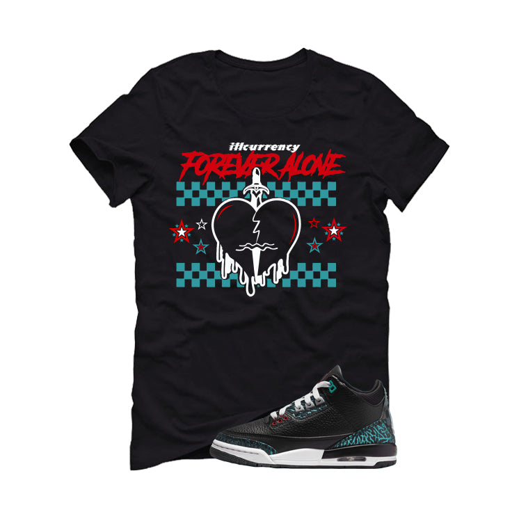 Air Jordan 3 GS Moto Black T-Shirt (Forever Alone)| illcurrency