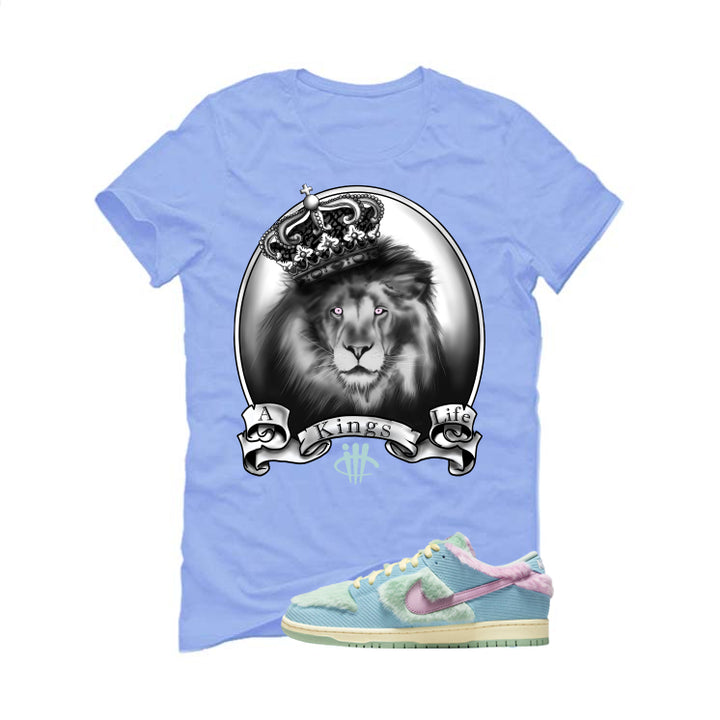 Verdy x Nike SB Dunk Low Visty Carolina Blue T-Shirt (King's Life)| illcurrency