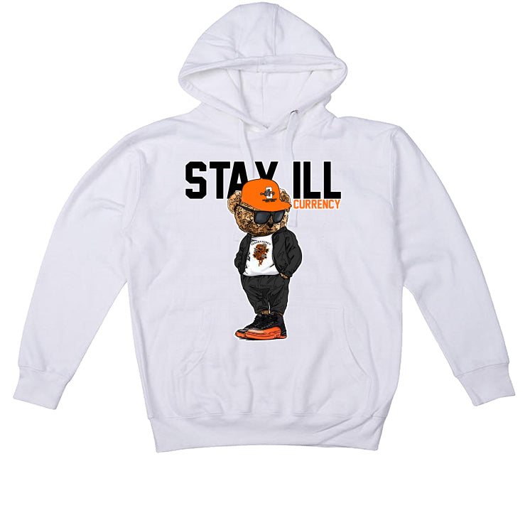 Air Jordan 12 “Brilliant Orange” | illcurrency White T-Shirt (Stay ill Bear)