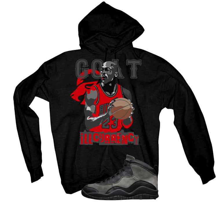 Air Jordan 10 Shadow Matching T-Shirt, Sweatshirts & Hoodies Black T-Shirt (MJ GOAT)| illcurrency