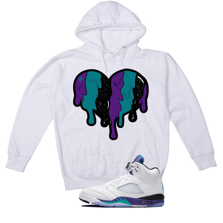 Air Jordan 5 OG Grape White T-Shirt (Heart)| illcurrency