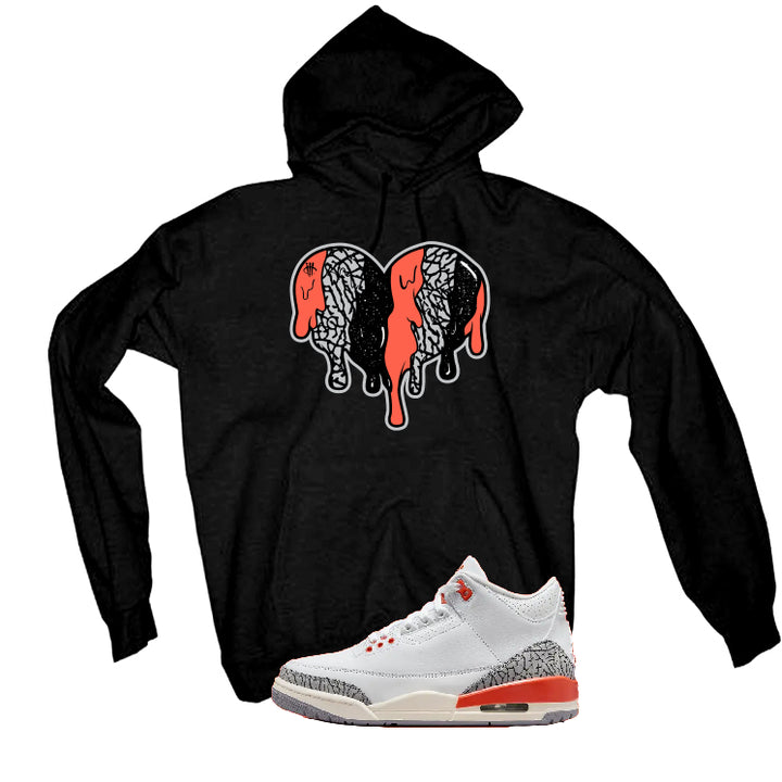 Air Jordan 3 WMNS “Georgia Peach” | illcurrency Black T-Shirt (Heart)