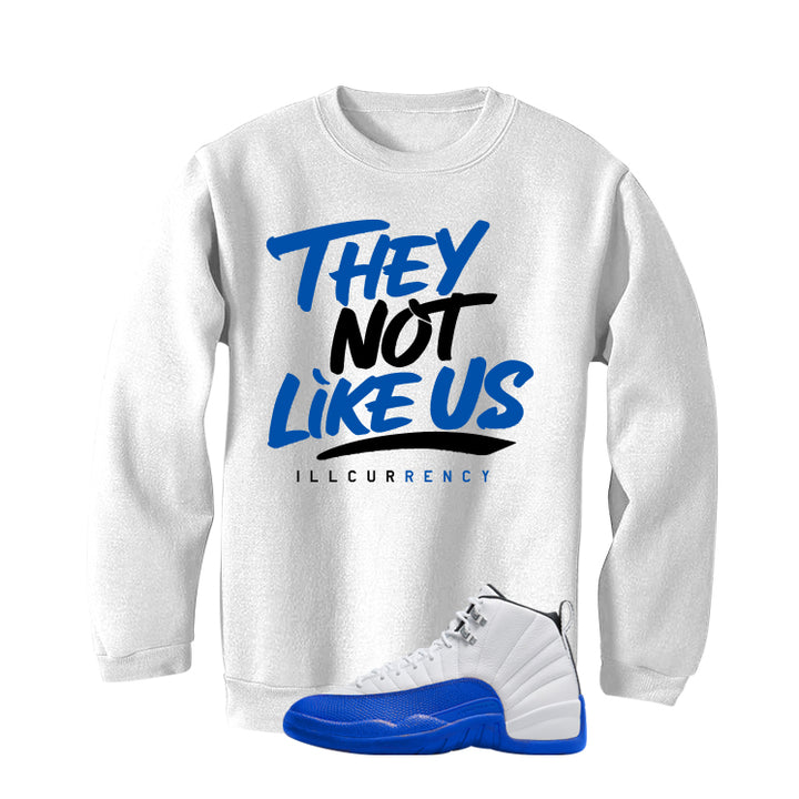 Air Jordan 12 Blueberry White T-Shirt (They not like us)| illcurrency