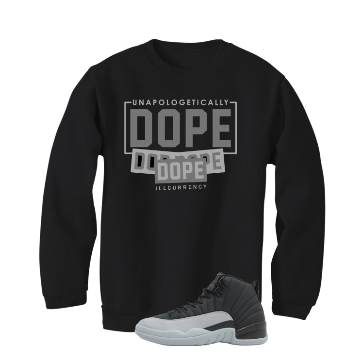 Air Jordan 12 Black/Wolf Grey Black T-Shirt (DOPE)| illcurrency