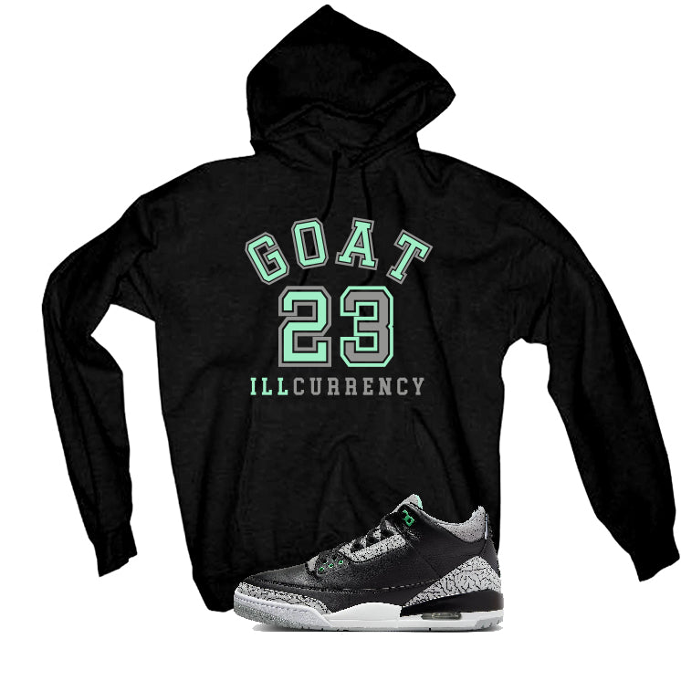 Air Jordan 3 “Green Glow” | illcurrency Black T-Shirt (GOAT 23)