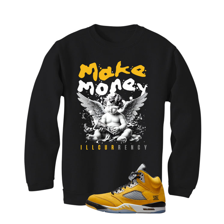 Air Jordan 5 Tokyo Matching T-Shirt, Sweatshirts & Hoodies Black T-Shirt (Make Money)| illcurrency
