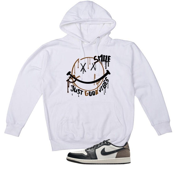 Air Jordan 1 Low OG Mocha White T-Shirt (Smile)| illcurrency