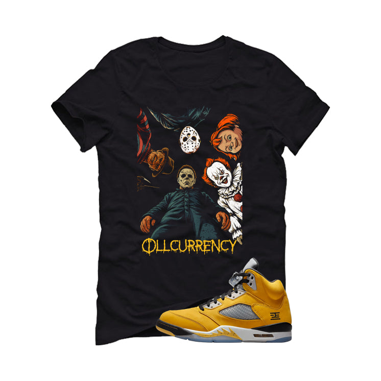 Air Jordan 5 Tokyo Matching T-Shirt, Sweatshirts & Hoodies Black T-Shirt (illcurrency Nightmare)| illcurrency