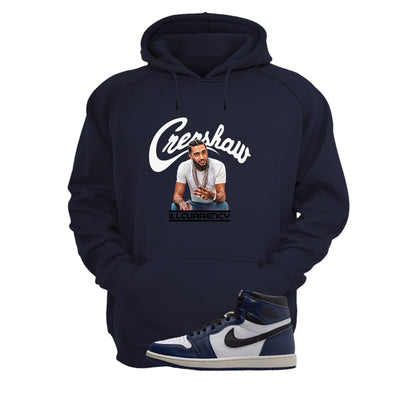 Air Jordan 1 High OG Midnight Navy Navy Blue T-Shirt (Crenshaw)| illcurrency