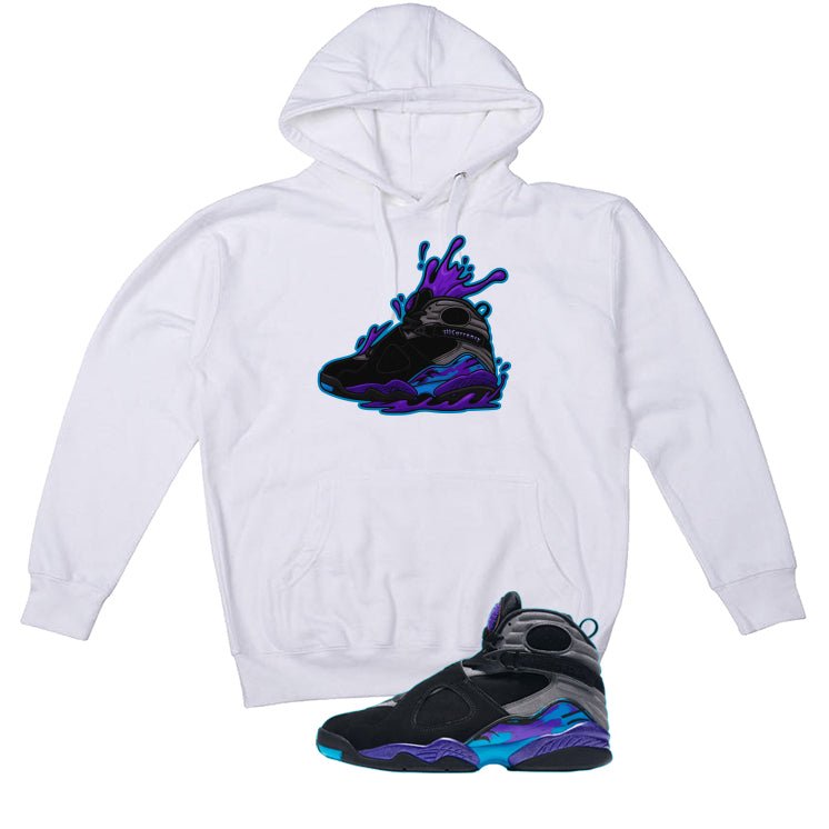 Air Jordan 8 OG Aqua White T-Shirt (Splash 8)| illcurrency