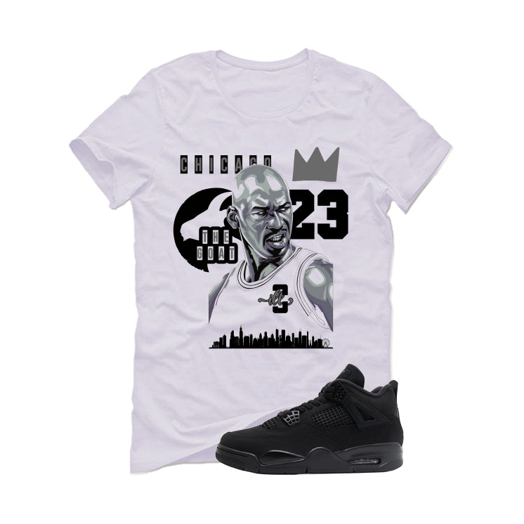 Air Jordan 4 Black Cat Matching T-Shirt, Sweatshirts & Hoodies White T-Shirt (The Goat)| illcurrency