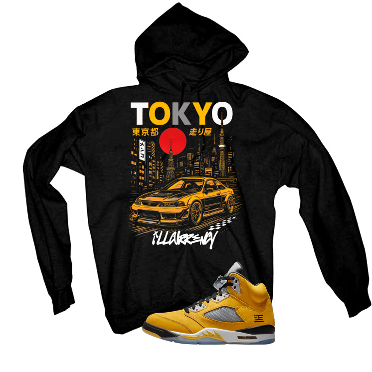 Air Jordan 5 Tokyo Matching T-Shirt, Sweatshirts & Hoodies Black T-Shirt (Tokyo Drift)| illcurrency