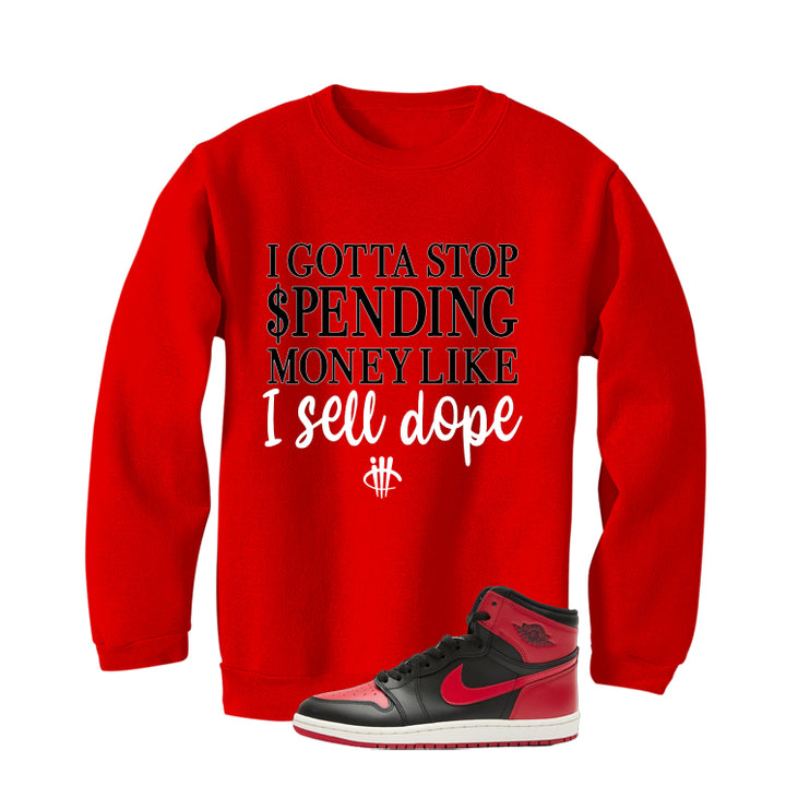 Air Jordan 1 High ’85 Bred Red T-Shirt (Gotta Stop Spending Money)| illcurrency