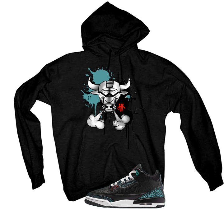 Air Jordan 3 GS Moto Black T-Shirt (Iron Bull)| illcurrency