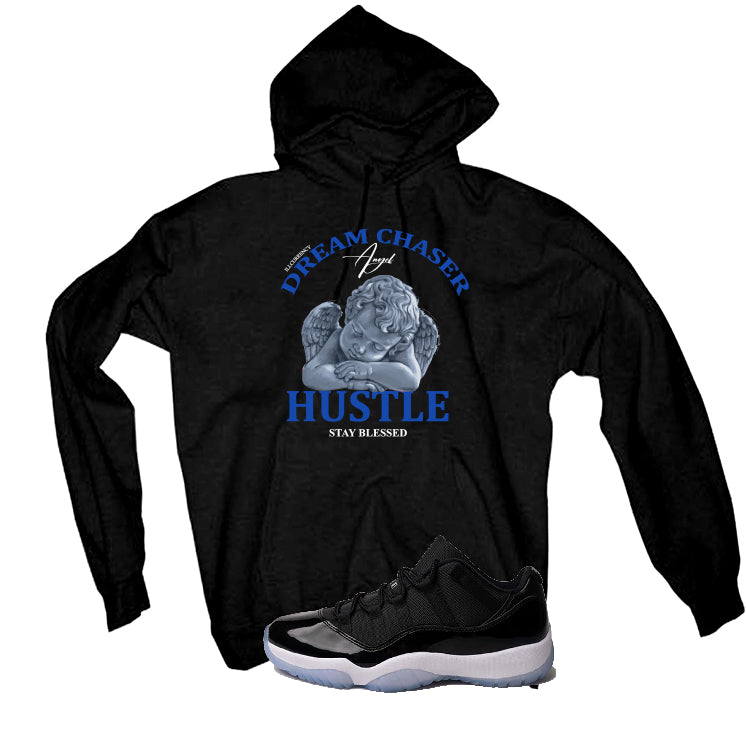 Air Jordan 11 Low Space Jam Black T-Shirt (Dream Chaser Angel)| illcurrency