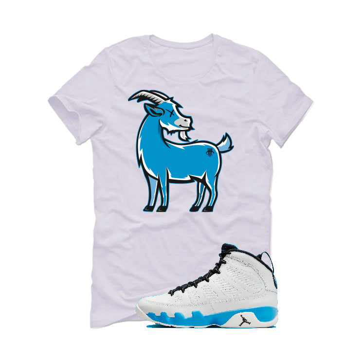 Air Jordan 9 “Powder Blue” | illcurrency White T-Shirt (GOAT TEE)