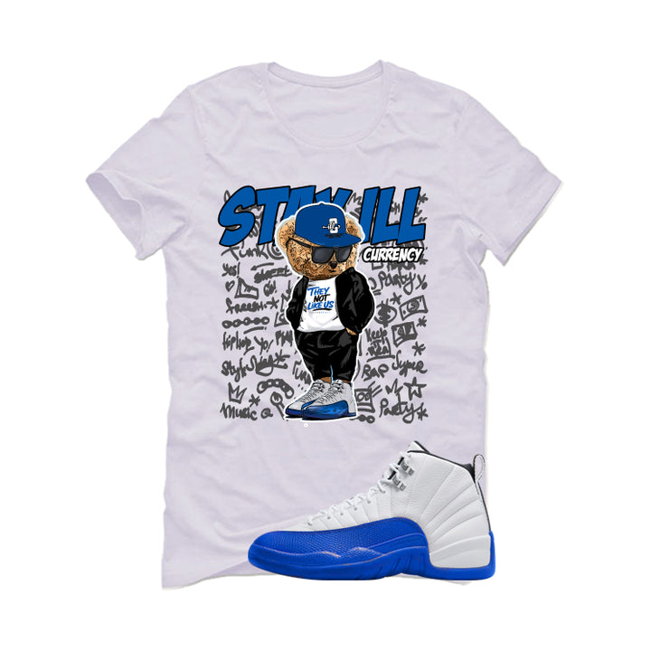 Air Jordan 12 Blueberry White T-Shirt (Stay ill Bear)| illcurrency