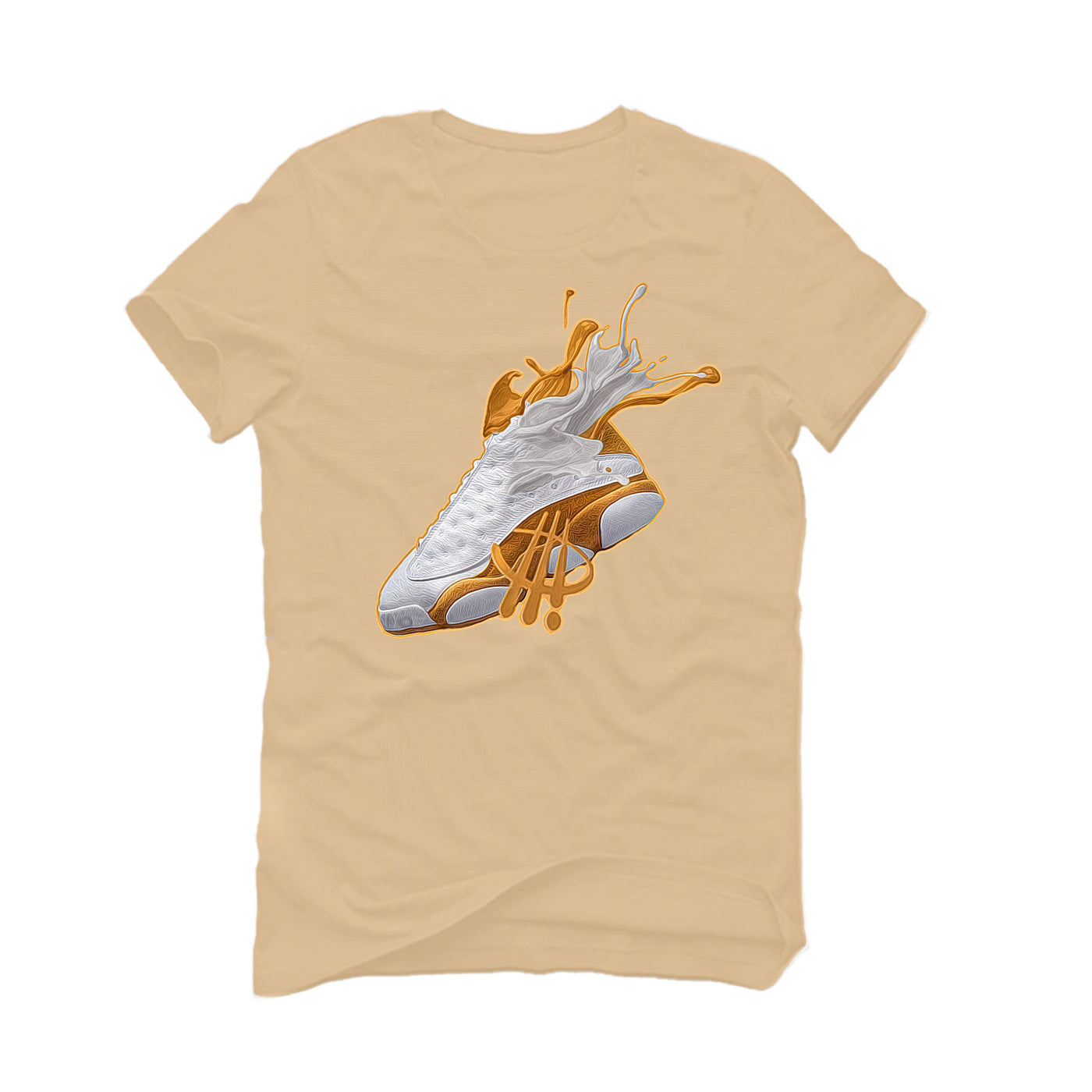 Air Jordan 13 “Wheat” | illcurrency Tan T-Shirt (SPLASH 13)