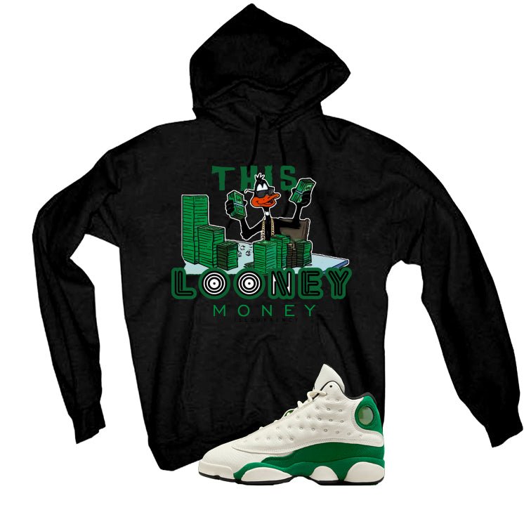 Air Jordan 13 GS Pine Green Black T-Shirt (Looney Money)| illcurrency