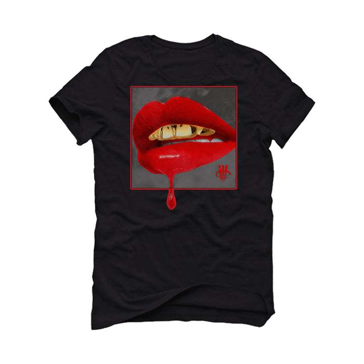 AIR JORDAN 4 “BRED REIMAGINED” 2024 | ILLCURRENCY Black T-Shirt (LIPSTICK)