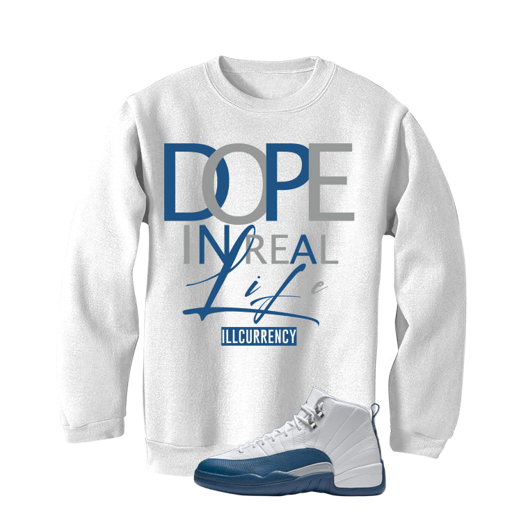 Air Jordan 12 French Blue White T-Shirt (DOPE)| illcurrency