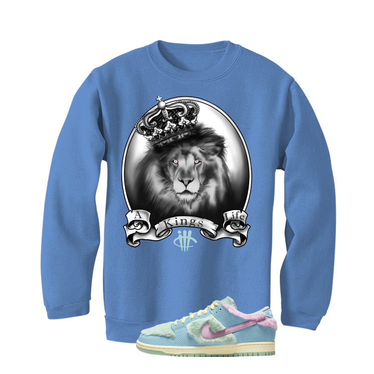 Verdy x Nike SB Dunk Low Visty Carolina Blue T-Shirt (King's Life)| illcurrency