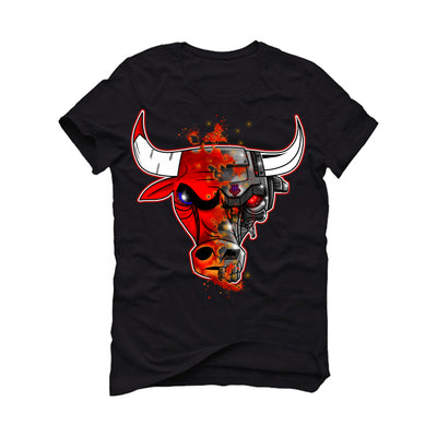 AIR JORDAN 4 “BRED REIMAGINED” 2024 | ILLCURRENCY Black T-Shirt (Bulls)