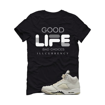 Air Jordan 5 SE “Sail” | illcurrency Black T-Shirt (Bad Choices)