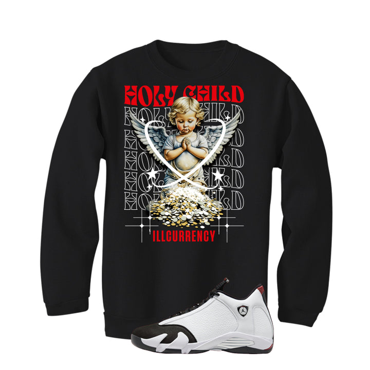 Air Jordan 14 Black Toe Black T-Shirt (Holy Child)| illcurrency