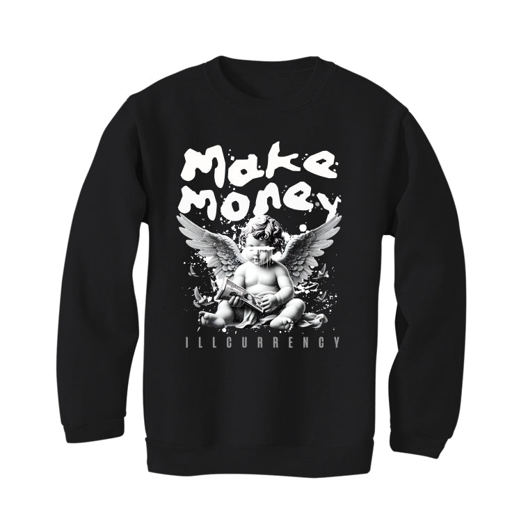 Air Jordan 4 Black Cat Matching T-Shirt, Sweatshirts & Hoodies Black T-Shirt (Make Money)| illcurrency