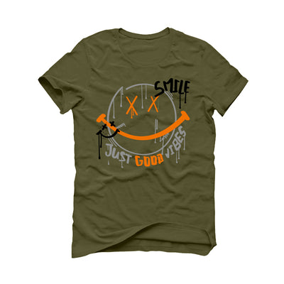 Air Jordan 5 “Olive” | illcurrency Military Green T-Shirt (Smile)