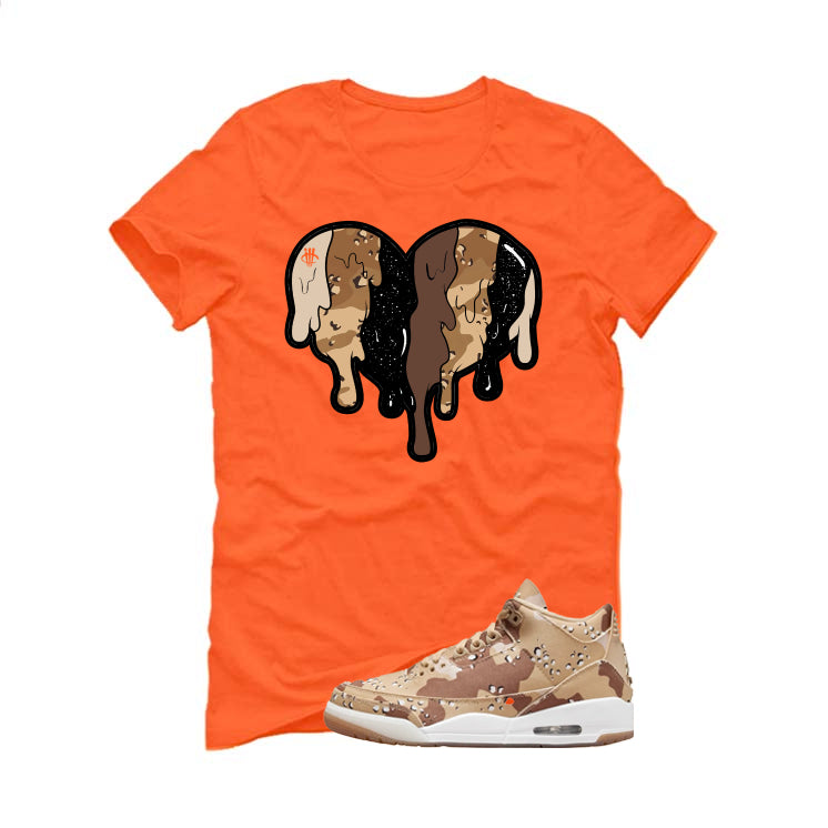 WNBA x Air Jordan 3 Desert Camo Orange T-Shirt (Heart)| illcurrency