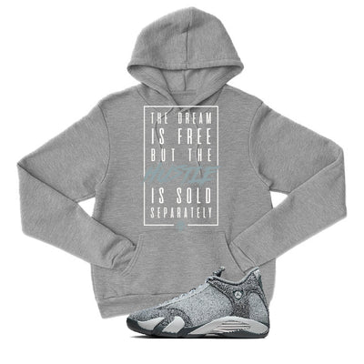 Air Jordan 14 “Flint Grey” | illcurrency Grey T-Shirt (DREAM IS FREE)