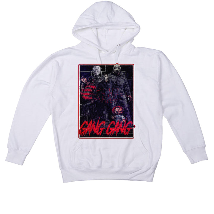 Air Jordan 4 Red Cement - White T-Shirt (GANG GANG)