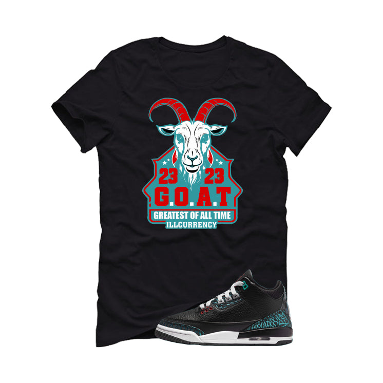 Air Jordan 3 GS Moto Black T-Shirt (GOAT 23)| illcurrency