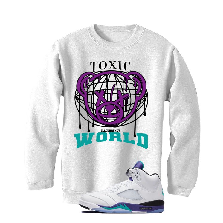 Air Jordan 5 OG Grape White T-Shirt (Toxic World)| illcurrency