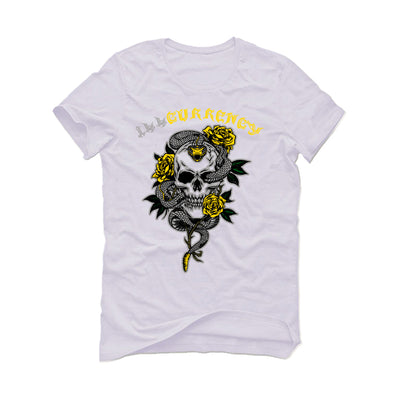 Air Jordan 11 Low WMNS “Yellow Snakeskin” White T-Shirt (Snake skeleton rose)
