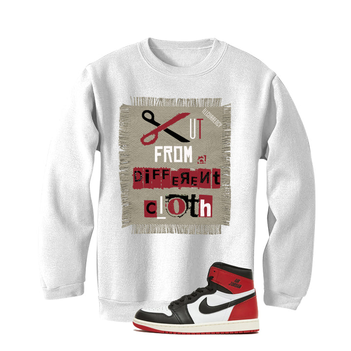 Air Jordan 1 High OG Black Toe Reimagined White T-Shirt (Cut from a different cloth)| illcurrency