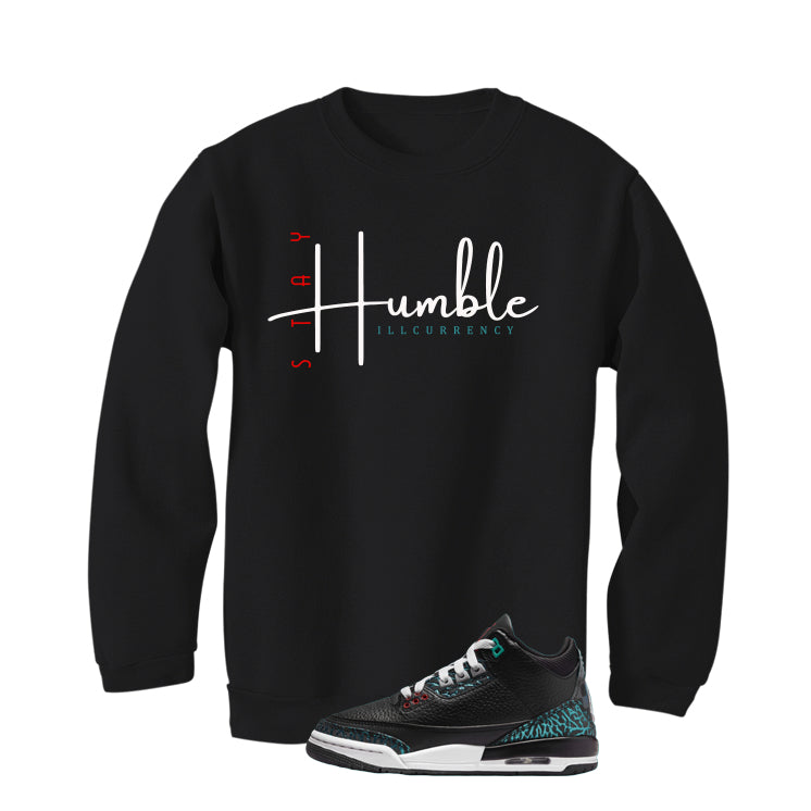 Air Jordan 3 GS Moto Black T-Shirt (Stay Humble)| illcurrency