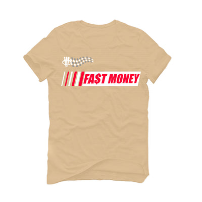 SoleFly x Air Jordan 8 Mi Casa Es Su Casa | illcurrency Tan T-Shirt (Fast Money)