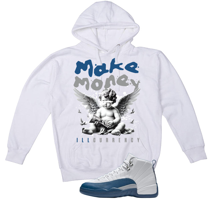 Air Jordan 12 French Blue White T-Shirt (Make Money)| illcurrency