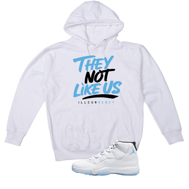 Air Jordan 11 Legend Blue White T-Shirt (They not like us)| illcurrency