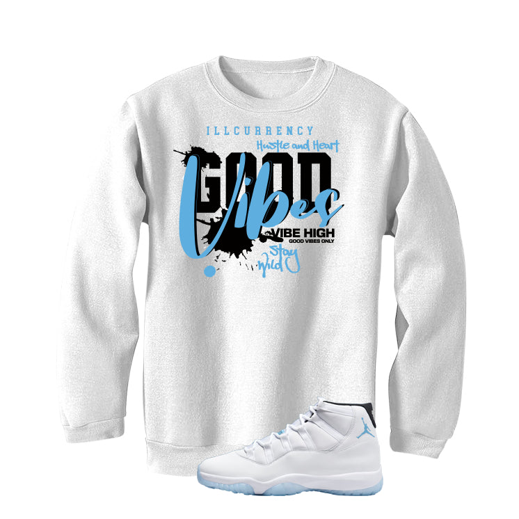 Air Jordan 11 Legend Blue White T-Shirt (Vibes)| illcurrency