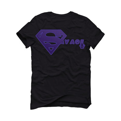 Air Jordan 12 “Field Purple” Black T-Shirt (super savage)