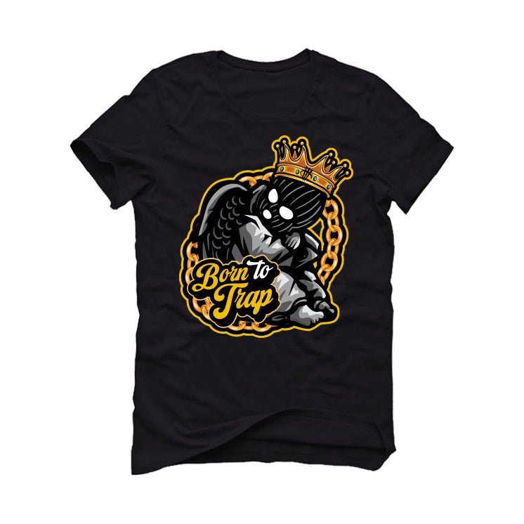 Air Jordan 1 High OG “Yellow Ochre” | illcurrency Black T-Shirt (BORN HUSTLER)